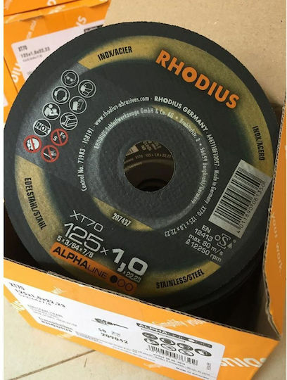 Rhodius Δίσκος Κοπής Μετάλλου 125mm