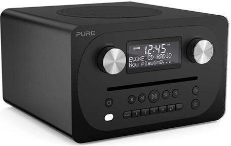 Pure Ηχοσύστημα 1.0 Evoke C-D4 BT 151080 10W με CD / Digital Media Player, WiFi και Bluetooth Μαύρο