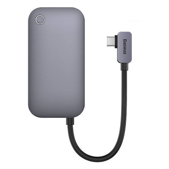 Baseus PadJoy Series USB-C Docking Station με HDMI 4K PD Γκρι