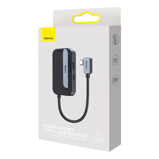 Baseus PadJoy Series 4in1 USB-C Docking Station με HDMI 4K PD Γκρι