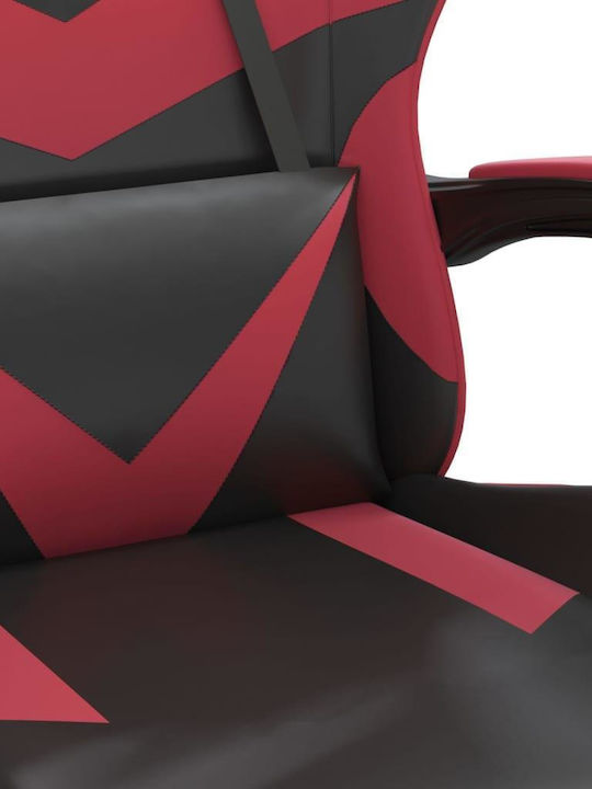 vidaXL 349550 Καρέκλα Gaming Δερματίνης Μαύρο / Μπορντό