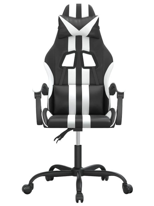 vidaXL 349524 Καρέκλα Gaming Δερματίνης Μαύρο/Λευκό
