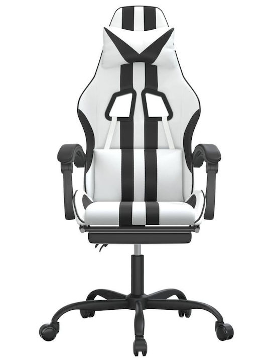 vidaXL 349541 Gaming Stuhl mit Fußstütze White / Black