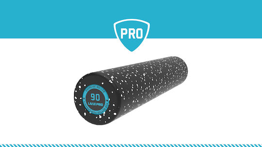 Live Pro Yoga EPE Pilates Round Roller 90cm Black