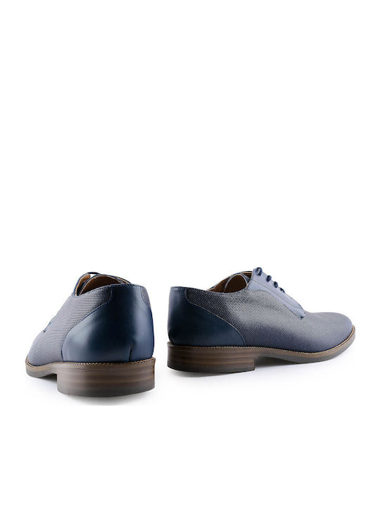 Men's Leather Casual Shoes Blue