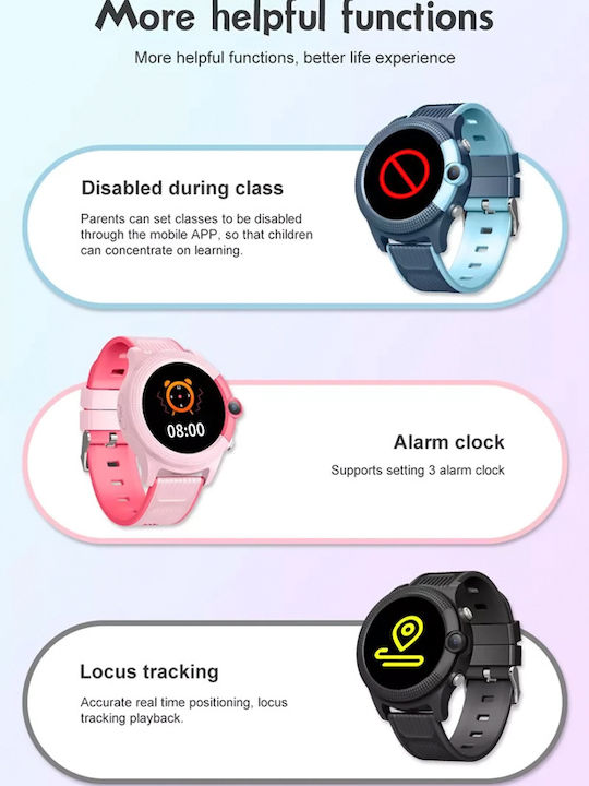 INTIME Kinder-Digitaluhr mit GPS und Kautschuk/Plastikarmband Rosa