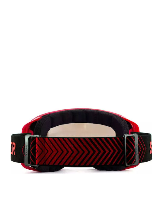 Sinner Olympia Ski & Snowboard Goggles Kids Red with Lens in Red Color