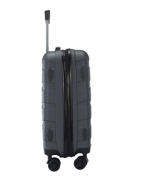 Amber AM1001 Valize De Călătorie Sclere Gri De Înălțime Maximă 76cm Cu 4 Roți Set 3 Buc