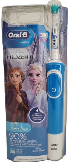 Oral-B Frozen Olaf Children's Electric Toothbrush for 3+ Years Frozen Blue-White