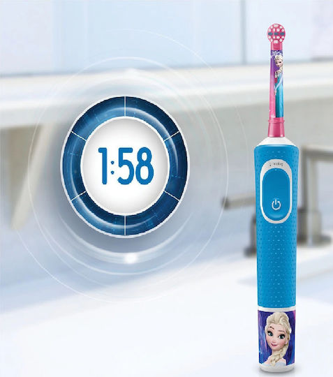 Oral-B Frozen Olaf Children's Electric Toothbrush for 3+ Years Frozen Blue-White