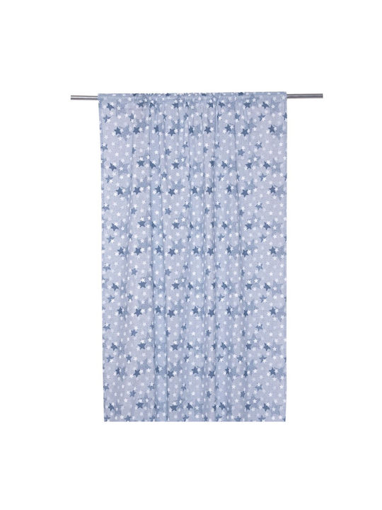 Viopros Kids Rod Pocket Curtain Eddie Blue 665816 270x280cm