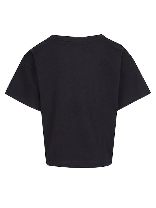 Nike Kinder-Crop-Top Kurzarm Schwarz