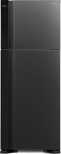 Hitachi Ψυγείο Δίπορτο 450lt Total NoFrost Υ183.5xΠ71.5xΒ74εκ. Μαύρο R-V541PRU0-1 BBK