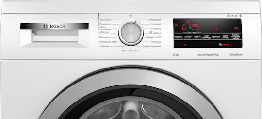 Bosch Πλυντήριο Ρούχων 8kg 1400 Στροφών Active Water Plus WUU28T08GR