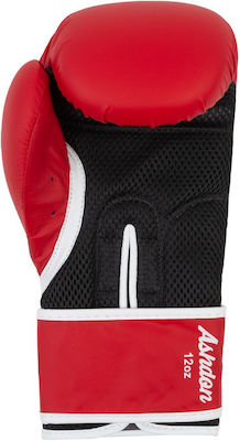 Lonsdale Ashdon Synthetic Leather Boxing Competition Gloves Red