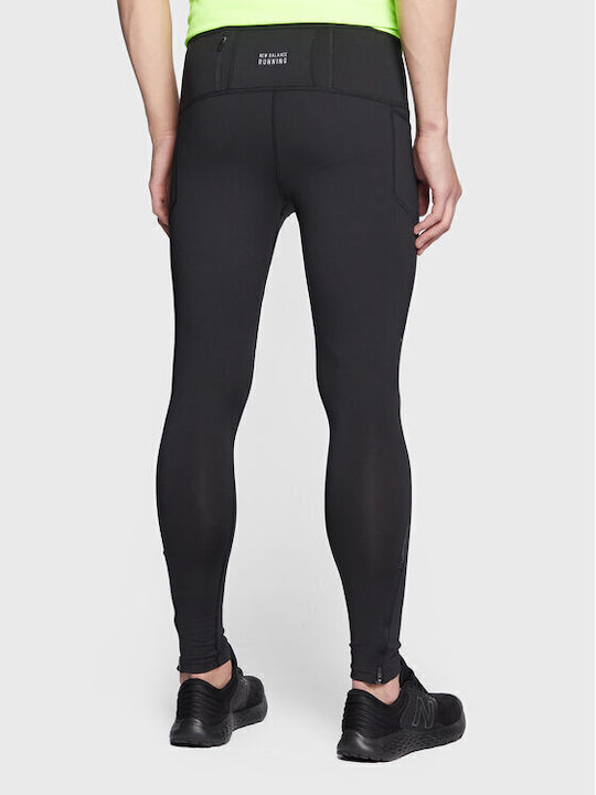 New Balance Tighty Ανδρικό Αθλητικό Κολάν Μακρύ Μαύρο