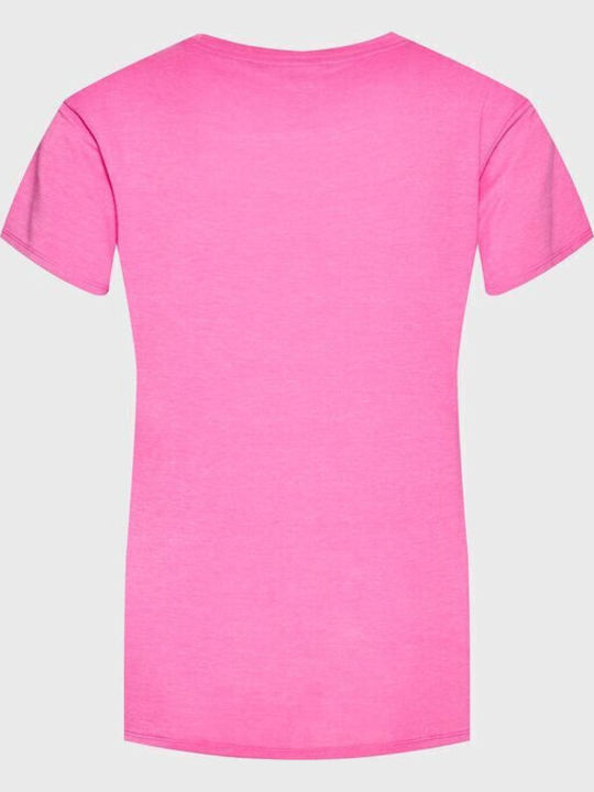 3-Stripes Γυναικείο T-shirt Ριγέ Ροζ