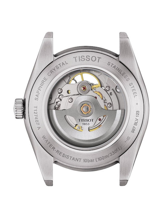 Tissot T-classic Men's Watch 40mm Automatic With Silver Metal Bracelet