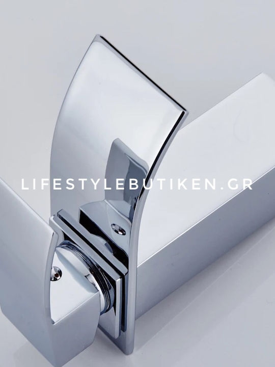 Luxury BR2018 Mixing Waterfall Sink Faucet Retro Chrome