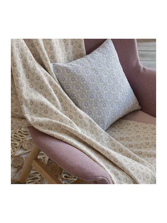 Nima Imane Ριχτάρι Πολυθρόνας Γκοφρέ 180x180εκ. Beige