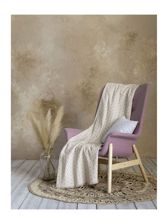 Nima Imane Ριχτάρι Πολυθρόνας Γκοφρέ 180x180εκ. Beige