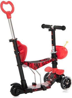 Lorelli Kids Scooter Foldable Smart Plus 2022 3-Wheel with Seat for 3+ Years Red