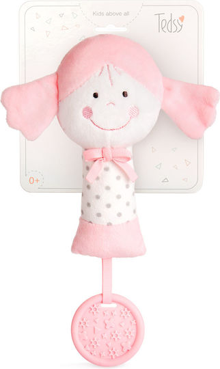 Amek Toys Κουδουνίστρα Κούκλα Pink