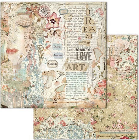 Stamperia Imagine Foi Scrapbooking Față și spate 190gr/m² 10 foi 10buc SBBL65