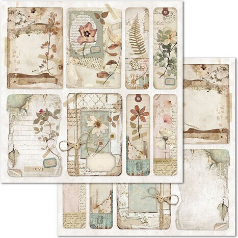 Stamperia Imagine Foi Scrapbooking Față și spate 190gr/m² 10 foi 10buc SBBL65