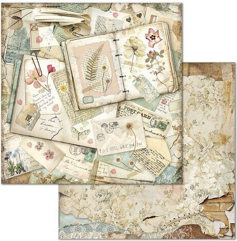Stamperia Imagine Foi Scrapbooking Față și spate 190gr/m² 10 foi 10buc SBBL65
