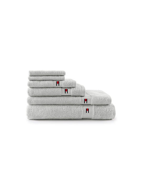 Tommy Hilfiger 3pc Bath Towel Set Legend Silver