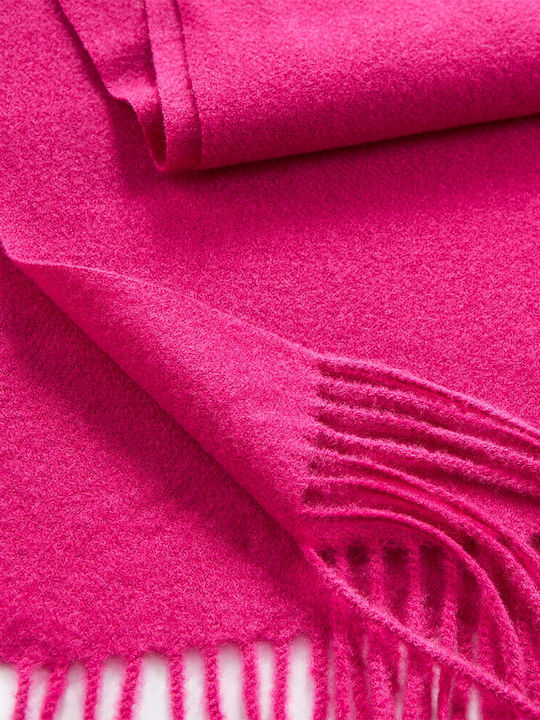 Verde Women's Wool Scarf Fuchsia