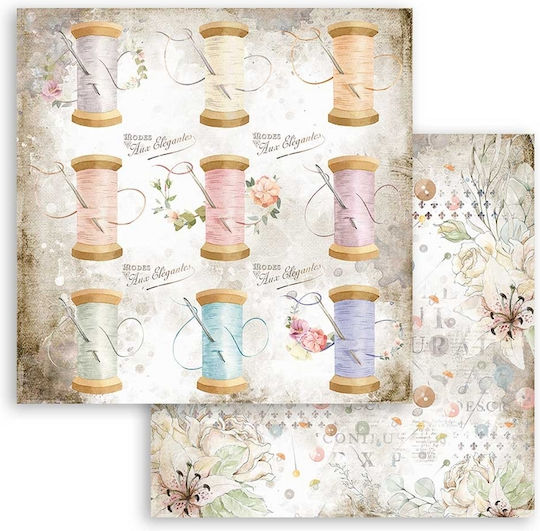 Stamperia Romantic Threads Листа Scrapbooking 190гр/кв.м 10 листове 10бр