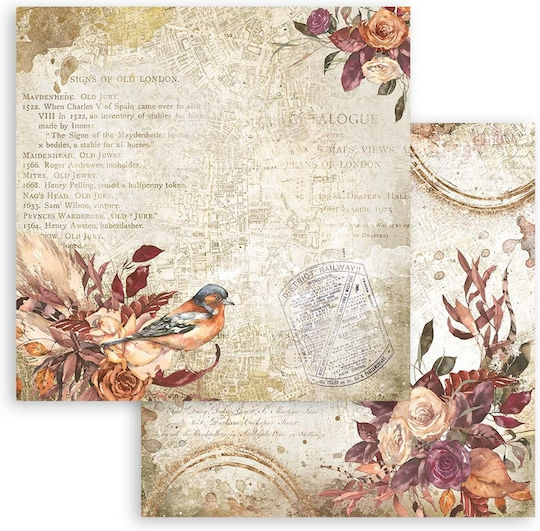 Stamperia Our Way Scrapbooking Leaves 190gr/m² 10 Sheets 10pcs