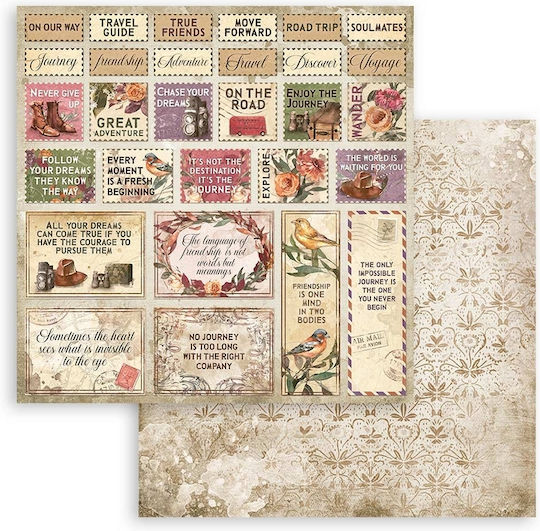 Stamperia Our Way Scrapbooking Leaves 190gr/m² 10 Sheets 10pcs