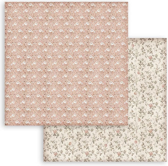 Stamperia Maxi Background You and Me Leaf Scrapbooking 190gr/m² 10 pcs