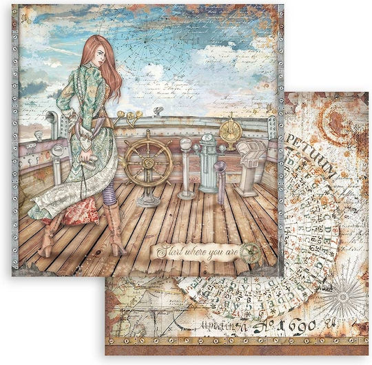 Stamperia Lady Vagabond Lifestyle Foi Scrapbooking 190gr/m² 10 foi 10buc