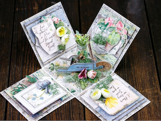 Stamperia Romantic Garden House Лист Scrapbooking Двустранен Единичен 1бр