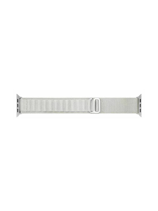 Techsuit Watchband W037 Armband Stoff Weiß (Apple Watch 38/40/41/42mm) KF2310834