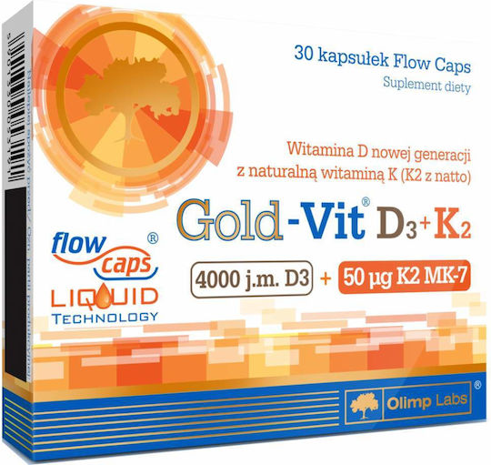 Olimp Sport Nutrition Vit D3 + K2 Мултивитамин за Здравето на костите 30 капси