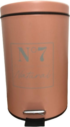 Sidirela Natyral E-3659 Metalic Set coș de gunoi și perie pentru baie Dusty Pink