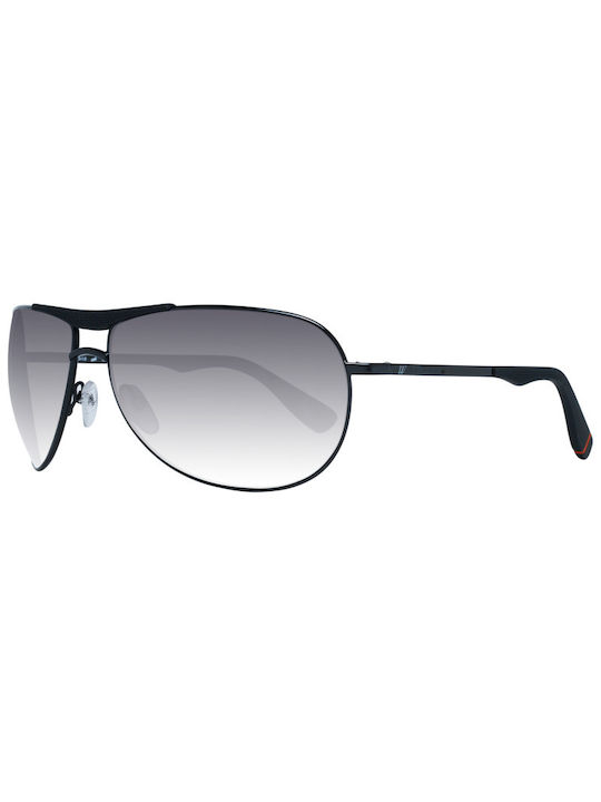 Web Men's Sunglasses with Black Metal Frame and Gray Gradient Lens WE0296 01B