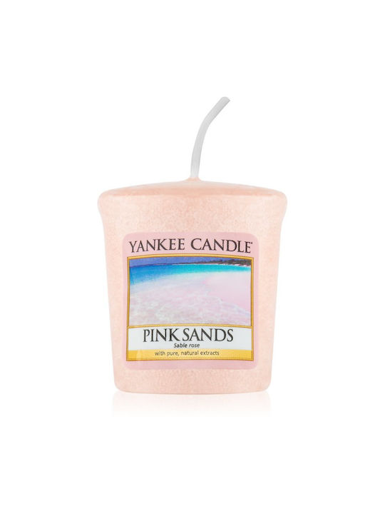 Yankee Candle Ароматна Свещ с Аромат на Розови пясъци Розов 49гр 1бр