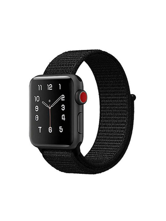 Ancus Λουράκι Υφασμάτινο Μαύρο (Apple Watch 38/40mm)
