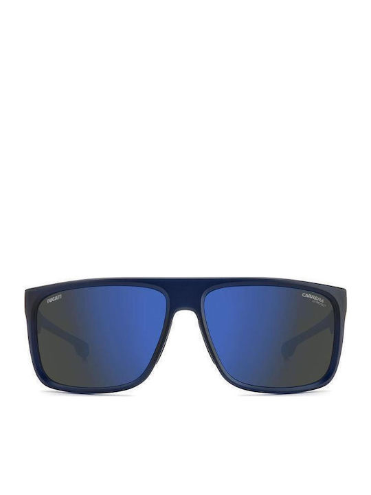 Carrera Ducati Men's Sunglasses with Blue Horn-Rimmed Frame and Grey Lens 011/S PJP/XT