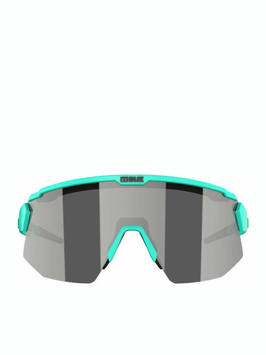 Bliz Breeze Sunglasses with Green Plastic Frame and Gray Lens 52102-30