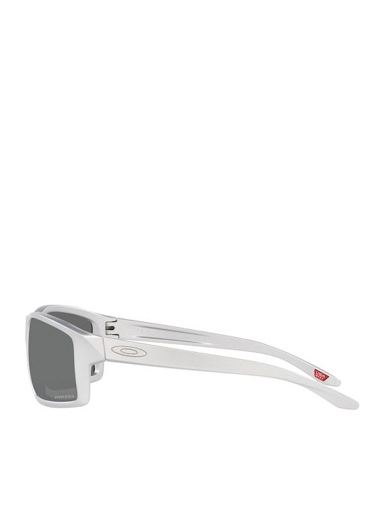 Oakley Gibston Men's Sunglasses with Silver Plastic Frame and Black Lens OO9449-22