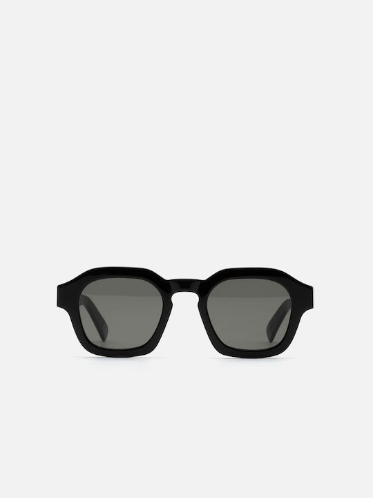 Retrosuperfuture Saluto Sunglasses with 9FP Plastic Frame and Black Lens
