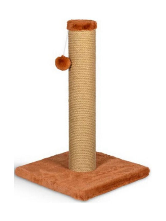 Glee Calypso Soft Cat Scratching Post Pole In Brown Colour 34x34x55 cm