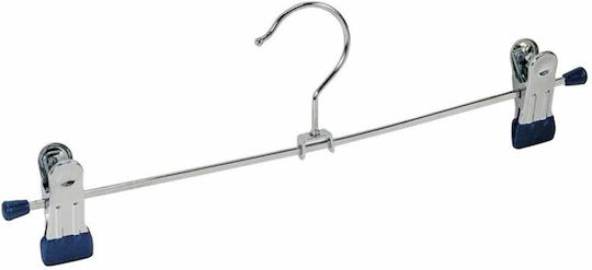 Wenko Metallic Clothes Hanger for Pants Silver 2pcs